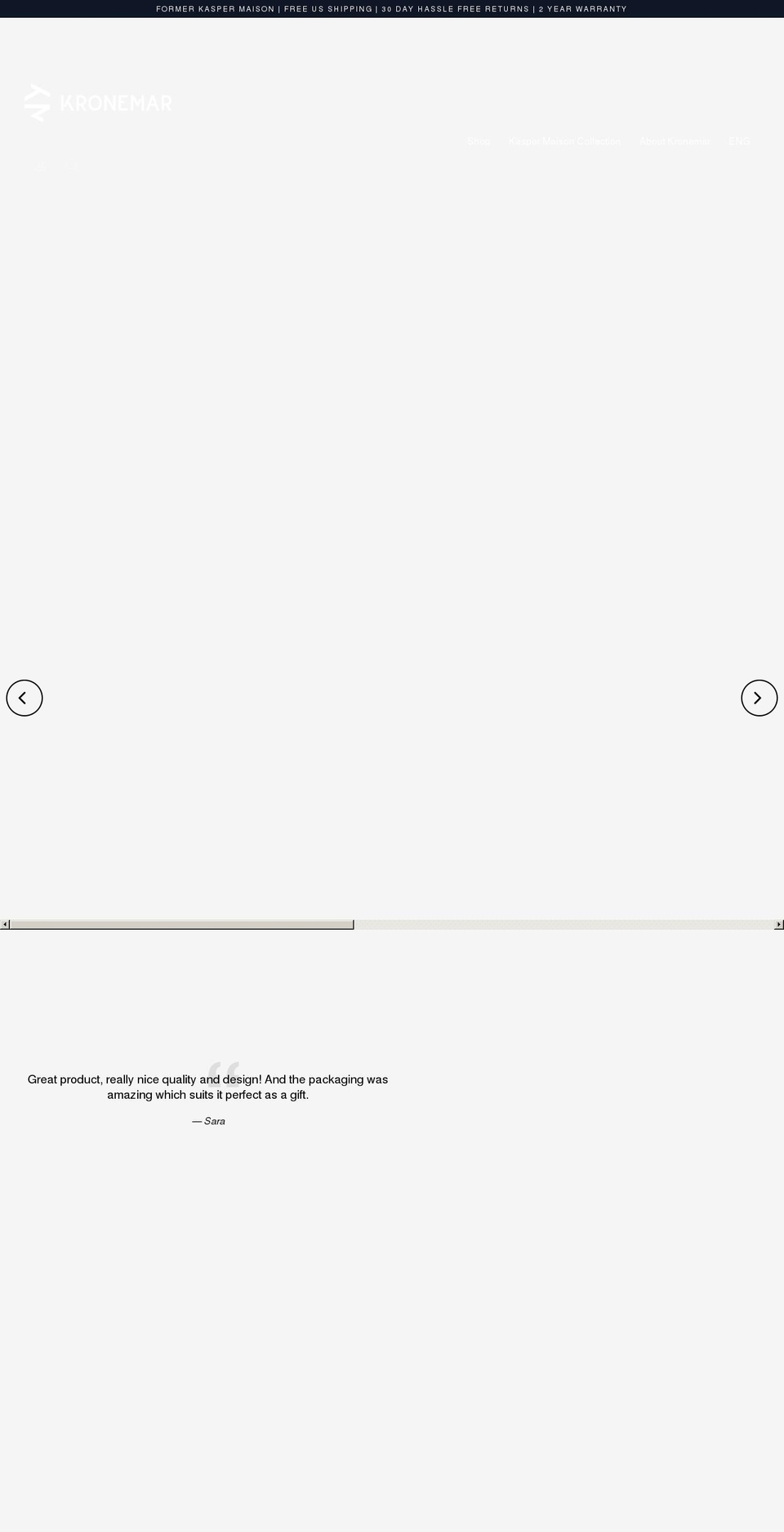 kaspermaison.com shopify website screenshot
