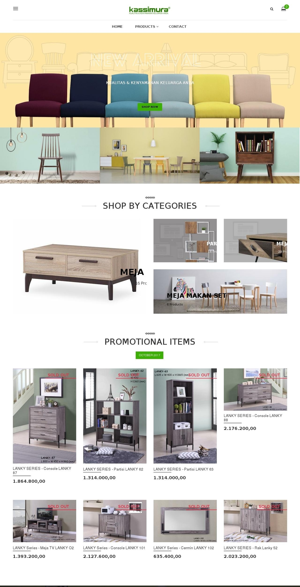 kassimura.com — Shopify storefront screenshot
