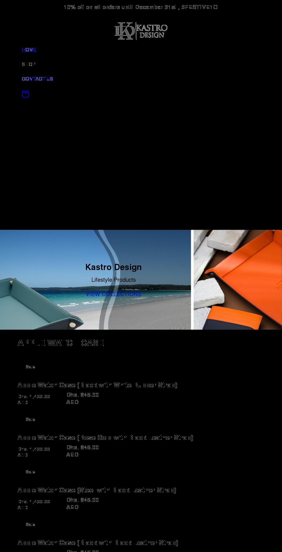 kastrodesign.com shopify website screenshot