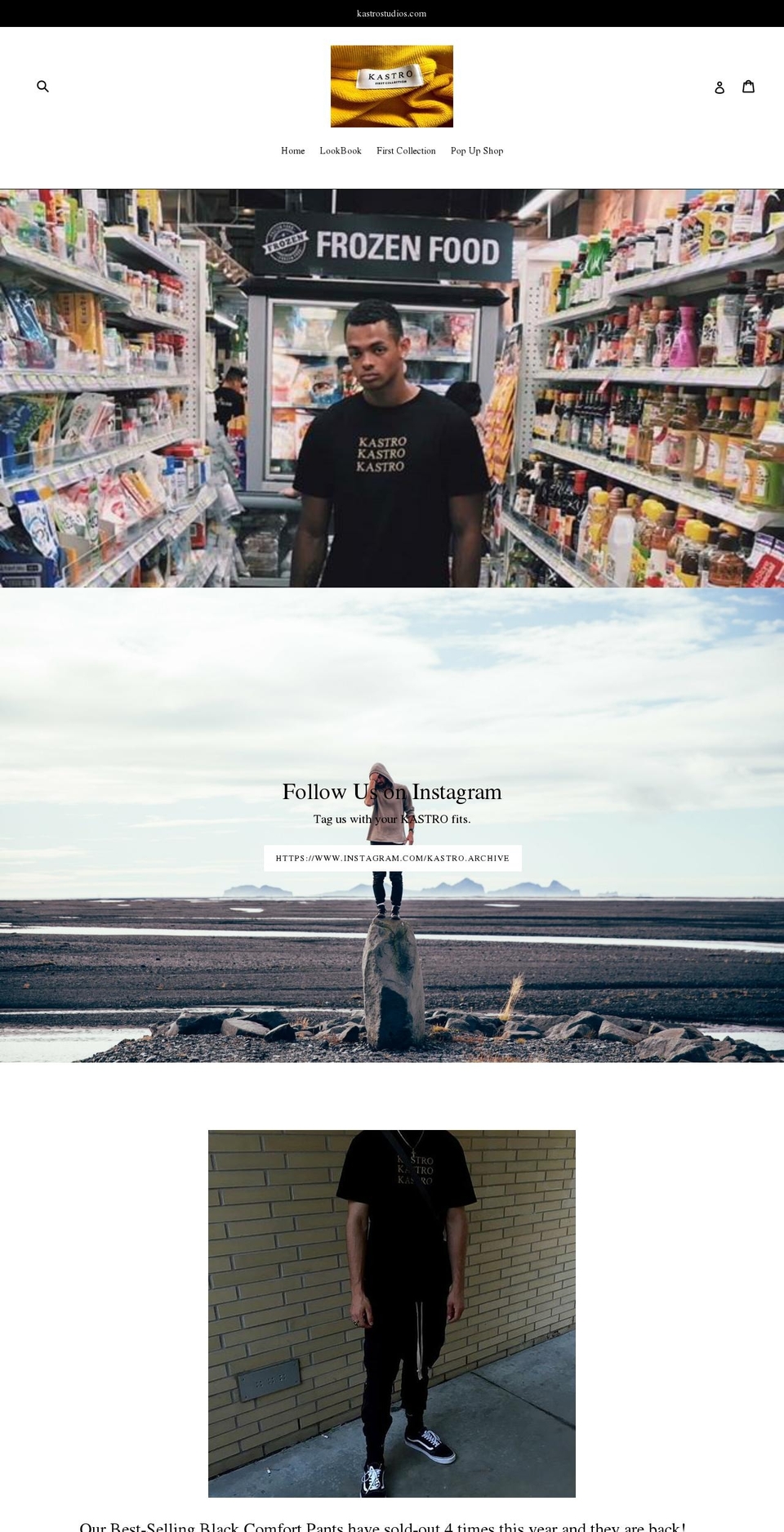 kastrostudios.com — Shopify storefront screenshot