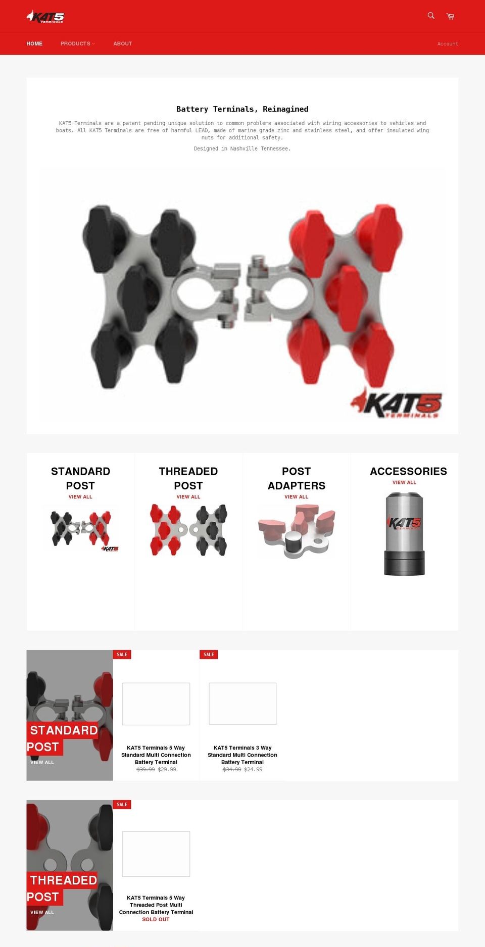 kat5terminals.com shopify website screenshot