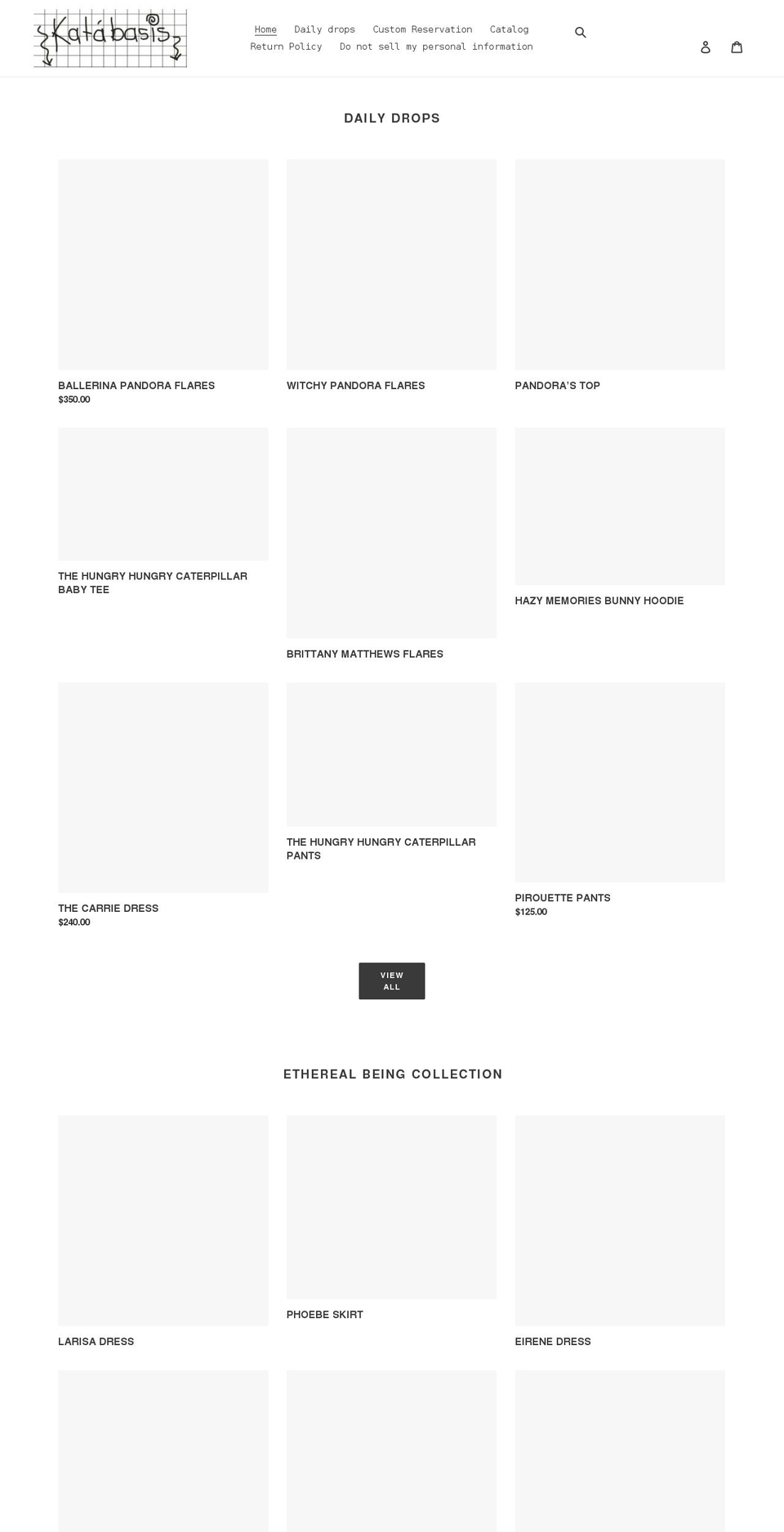 katabasisagora.com shopify website screenshot