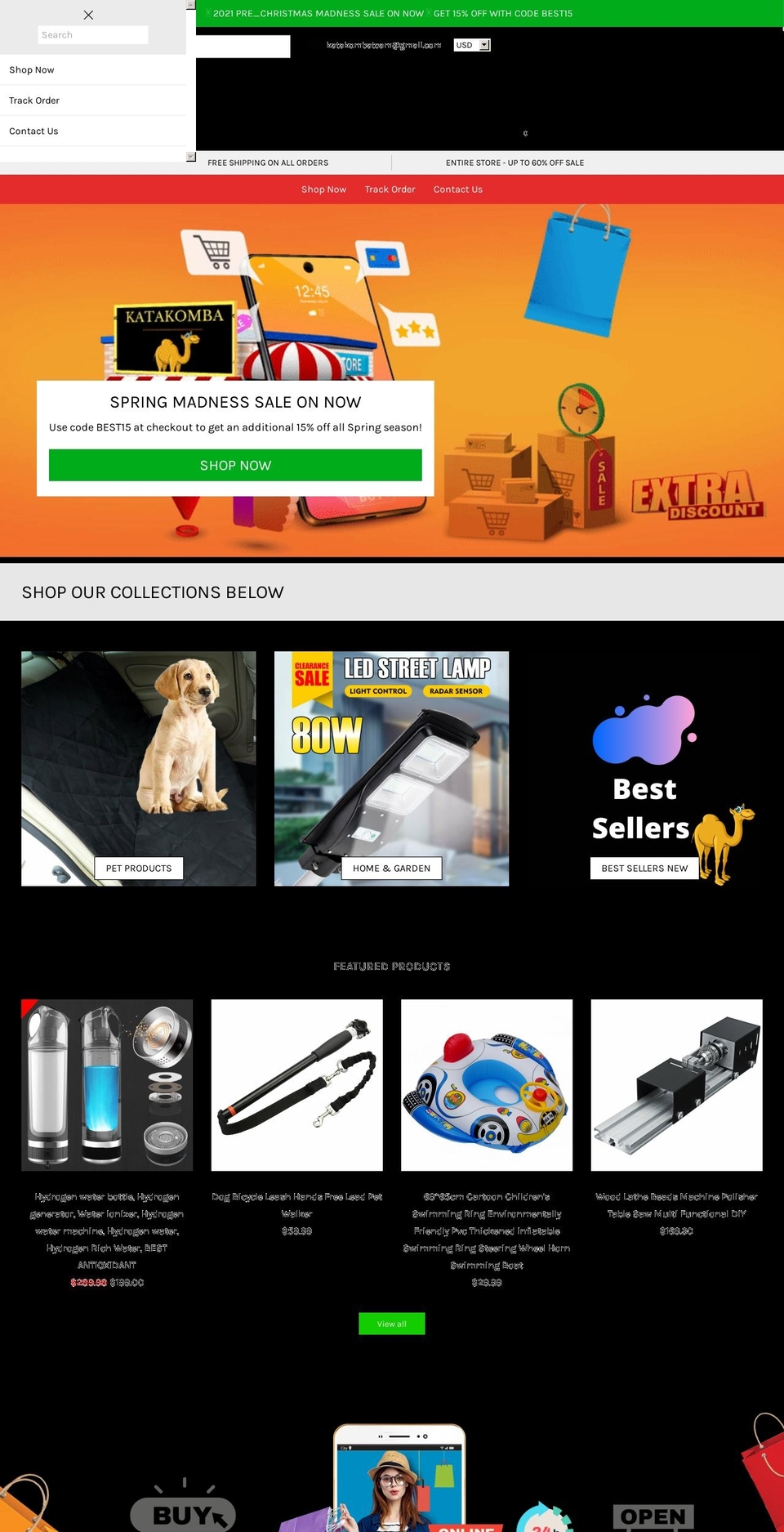 Kibo Code V with Installments message Shopify theme site example katakomba.com