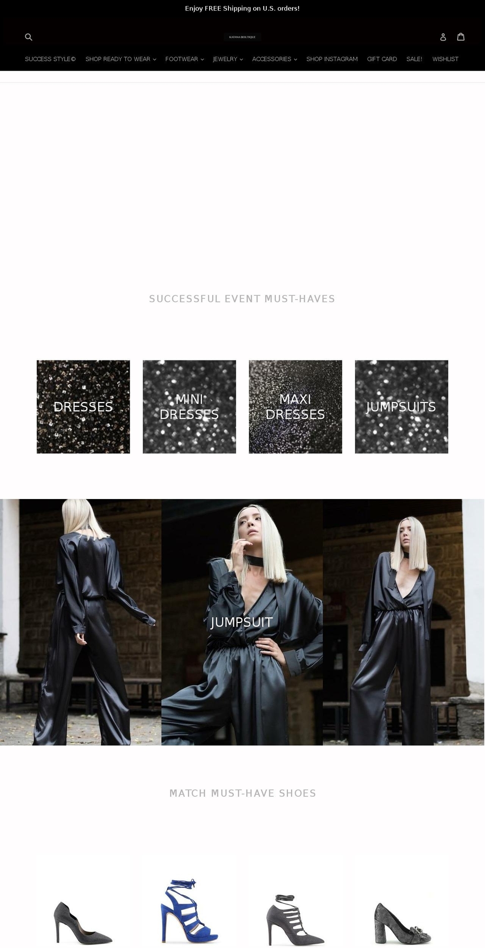 katanaboutique.com — Shopify storefront screenshot