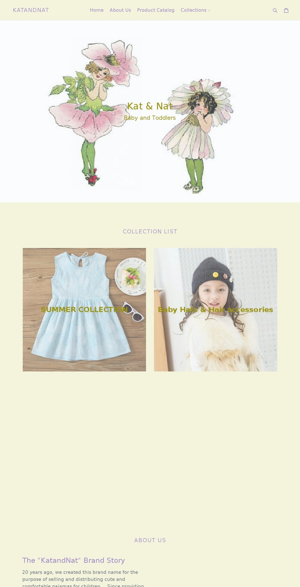 katandnat.com — Shopify storefront screenshot