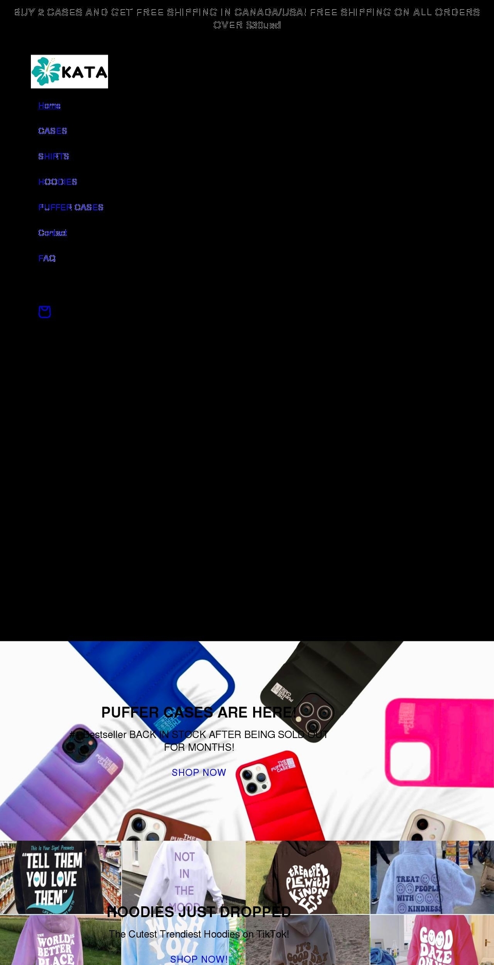 kataofficial.com shopify website screenshot