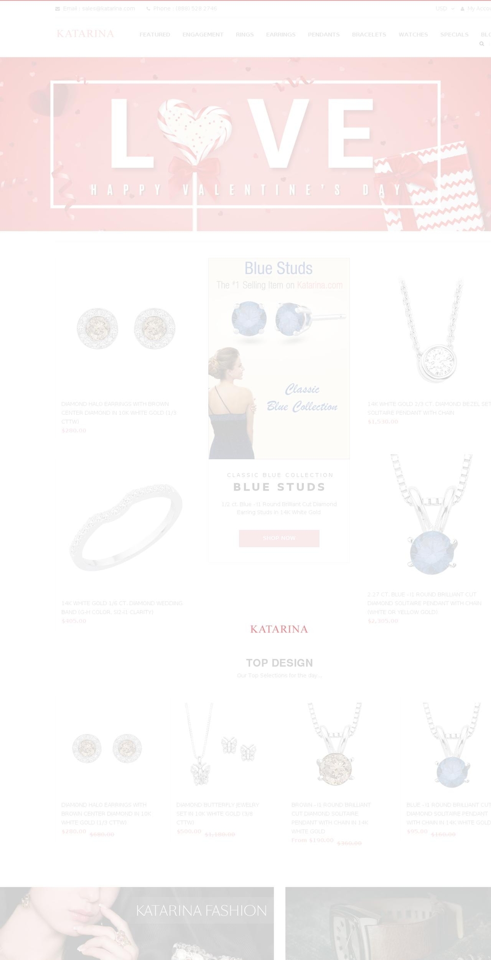 katarina.com shopify website screenshot