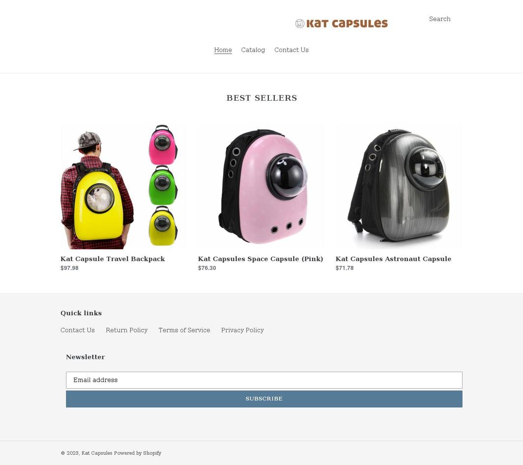 katcapsules.com shopify website screenshot