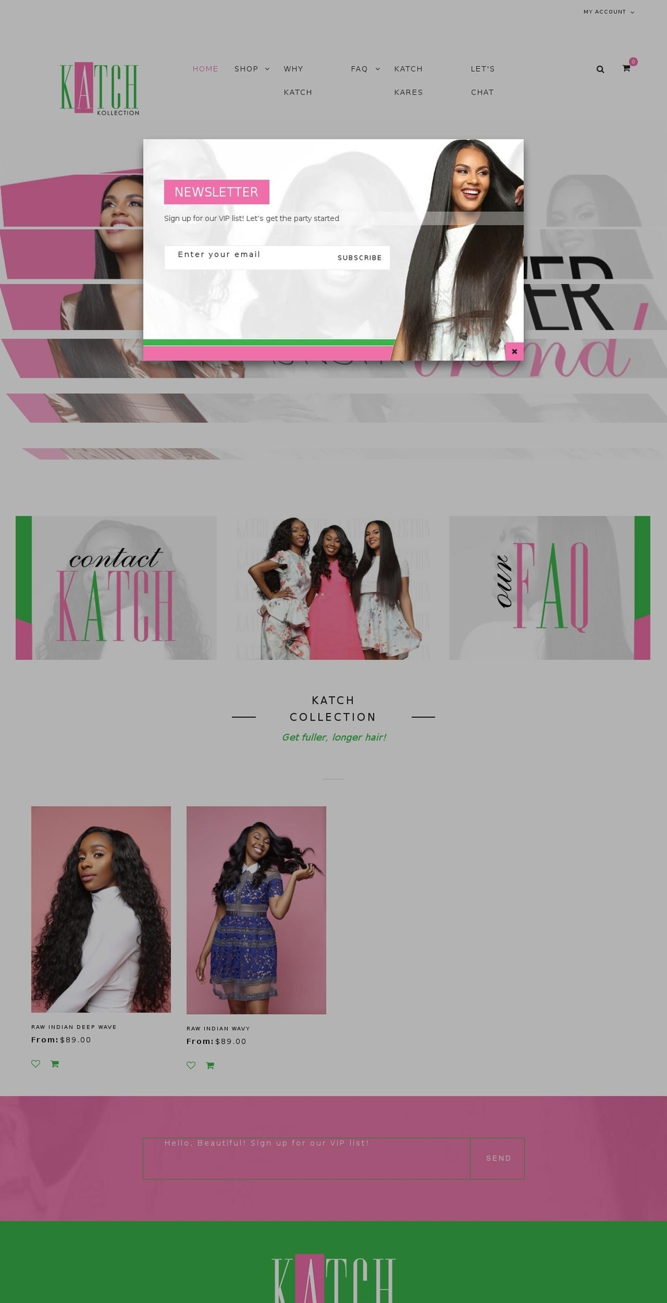 katchkollection.com — Shopify storefront screenshot