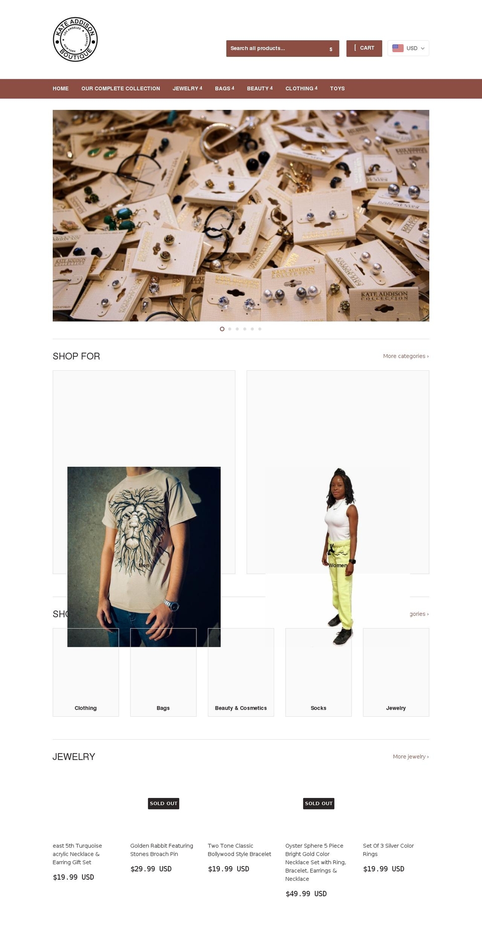 kateaddisonboutique.com shopify website screenshot