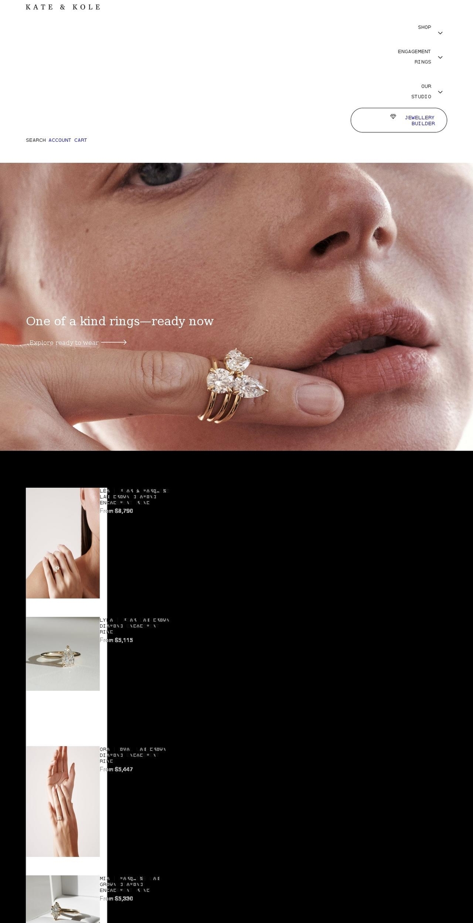 kateandkole.com.au shopify website screenshot