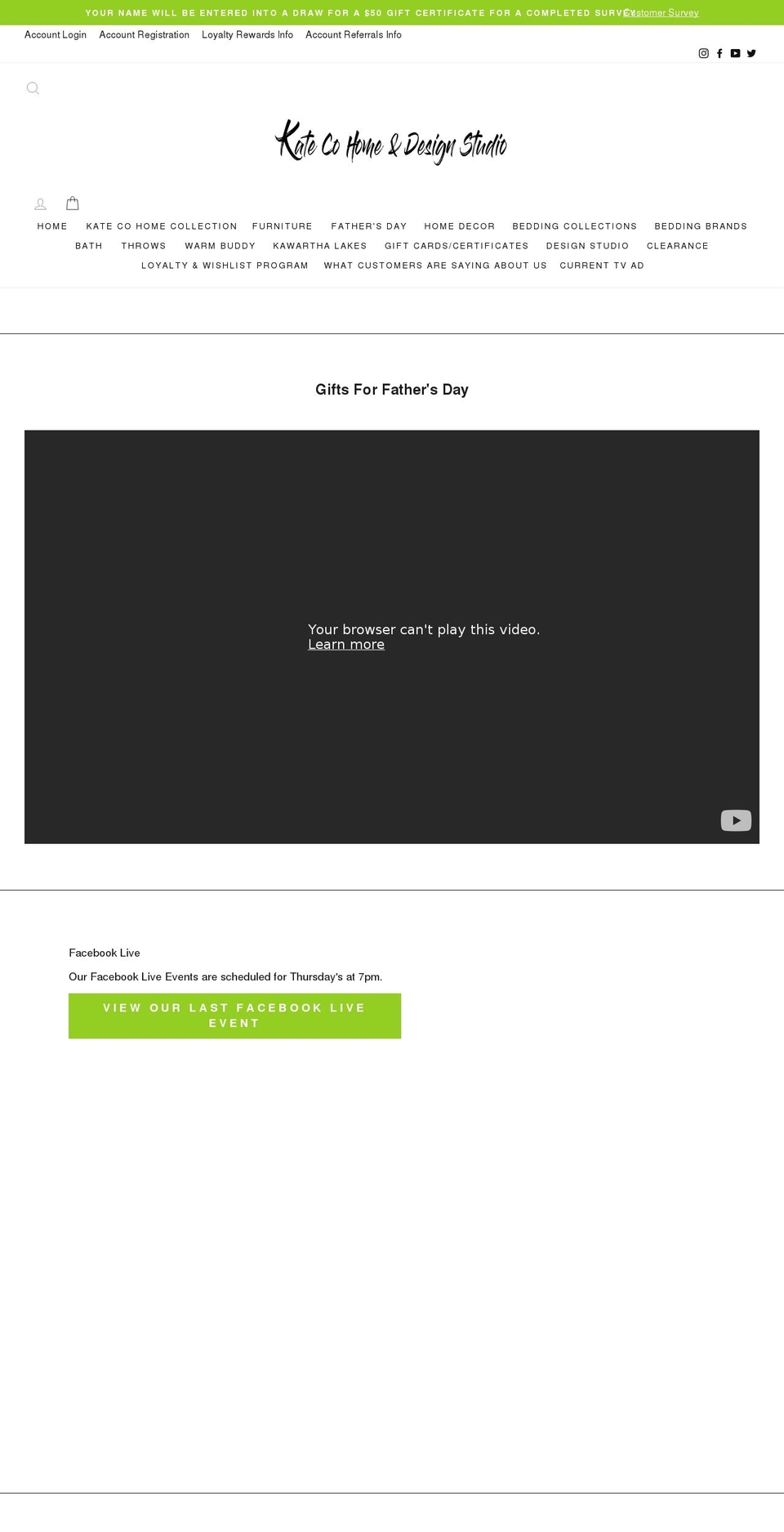 katecohome.com shopify website screenshot