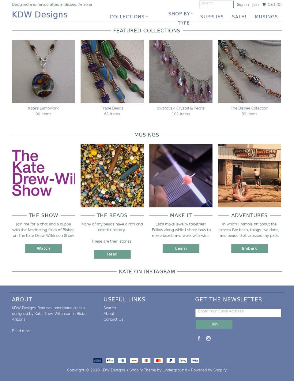 katedrewwilkinson.com — Shopify storefront screenshot