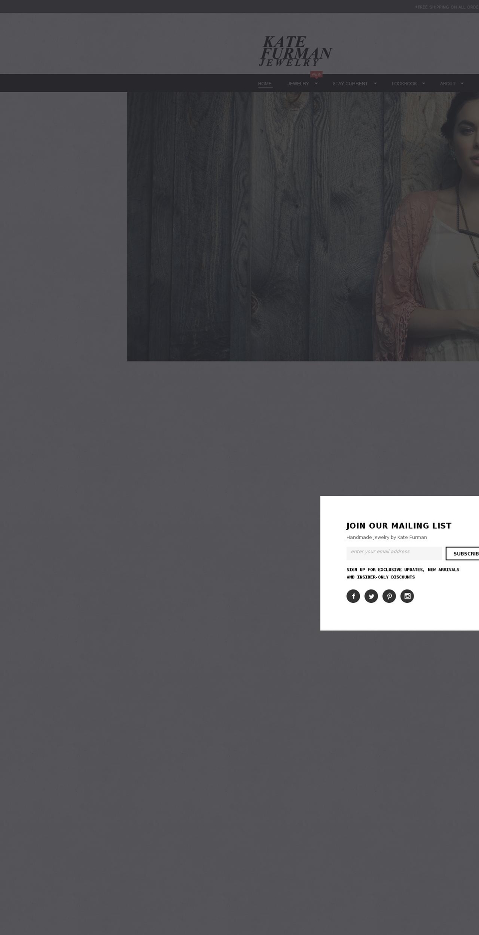 katefurman.com shopify website screenshot