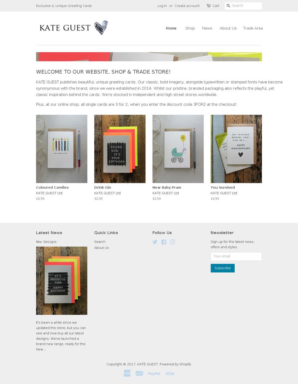 kateguestdesigns.com shopify website screenshot