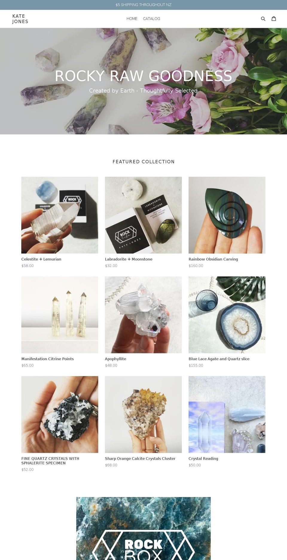 katejones.life shopify website screenshot