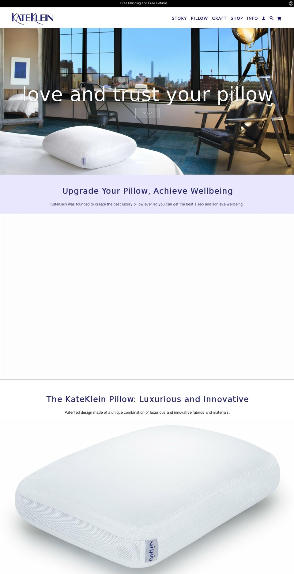 kateklein.com shopify website screenshot