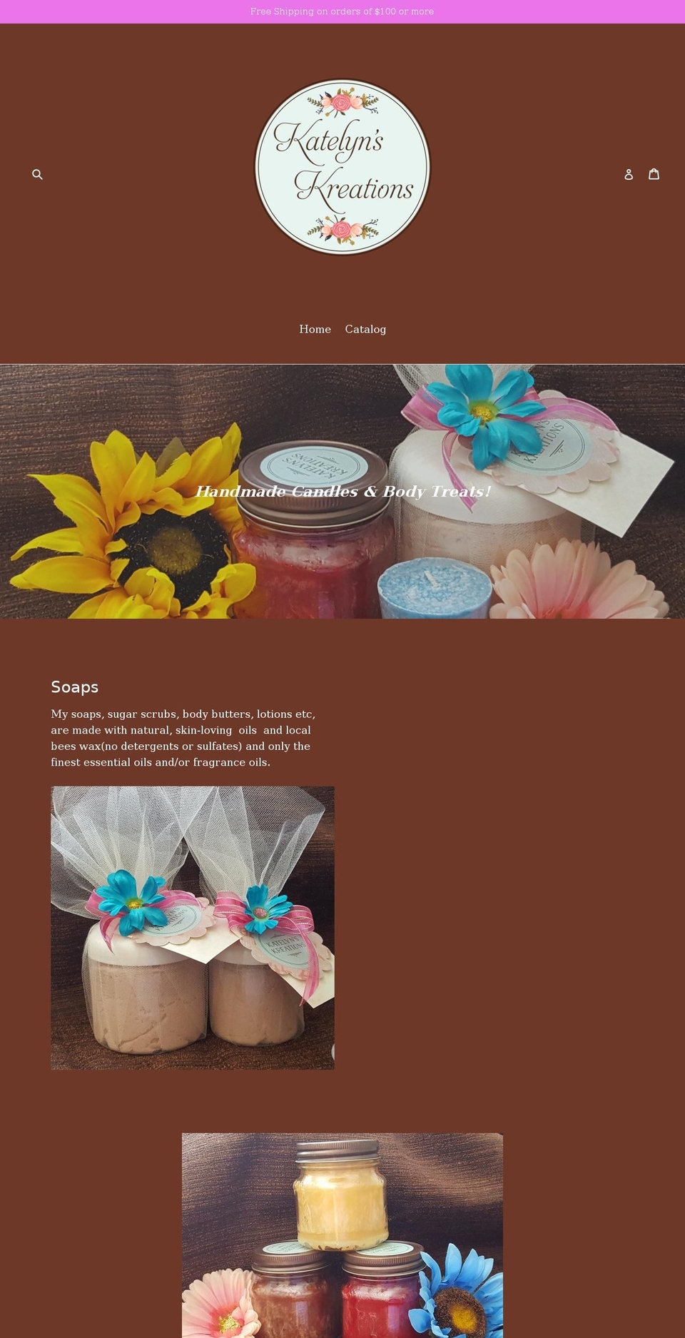 katelynskreationsstore.com shopify website screenshot