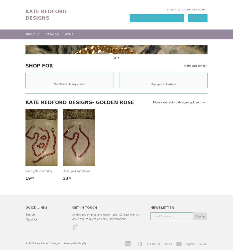 kateredforddesigns.com shopify website screenshot