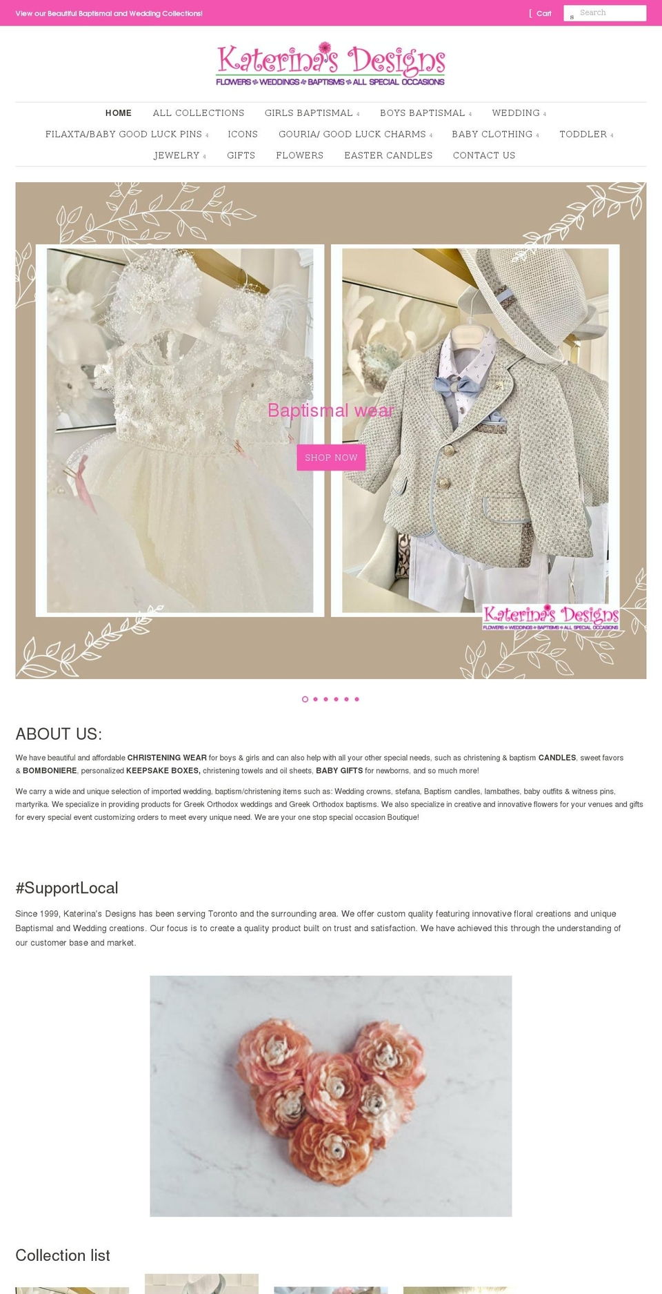 katerinasdesigns.ca shopify website screenshot