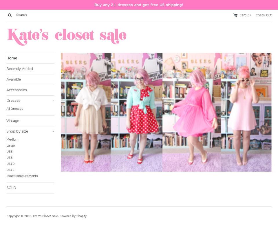 katesclosetsale.com — Shopify storefront screenshot