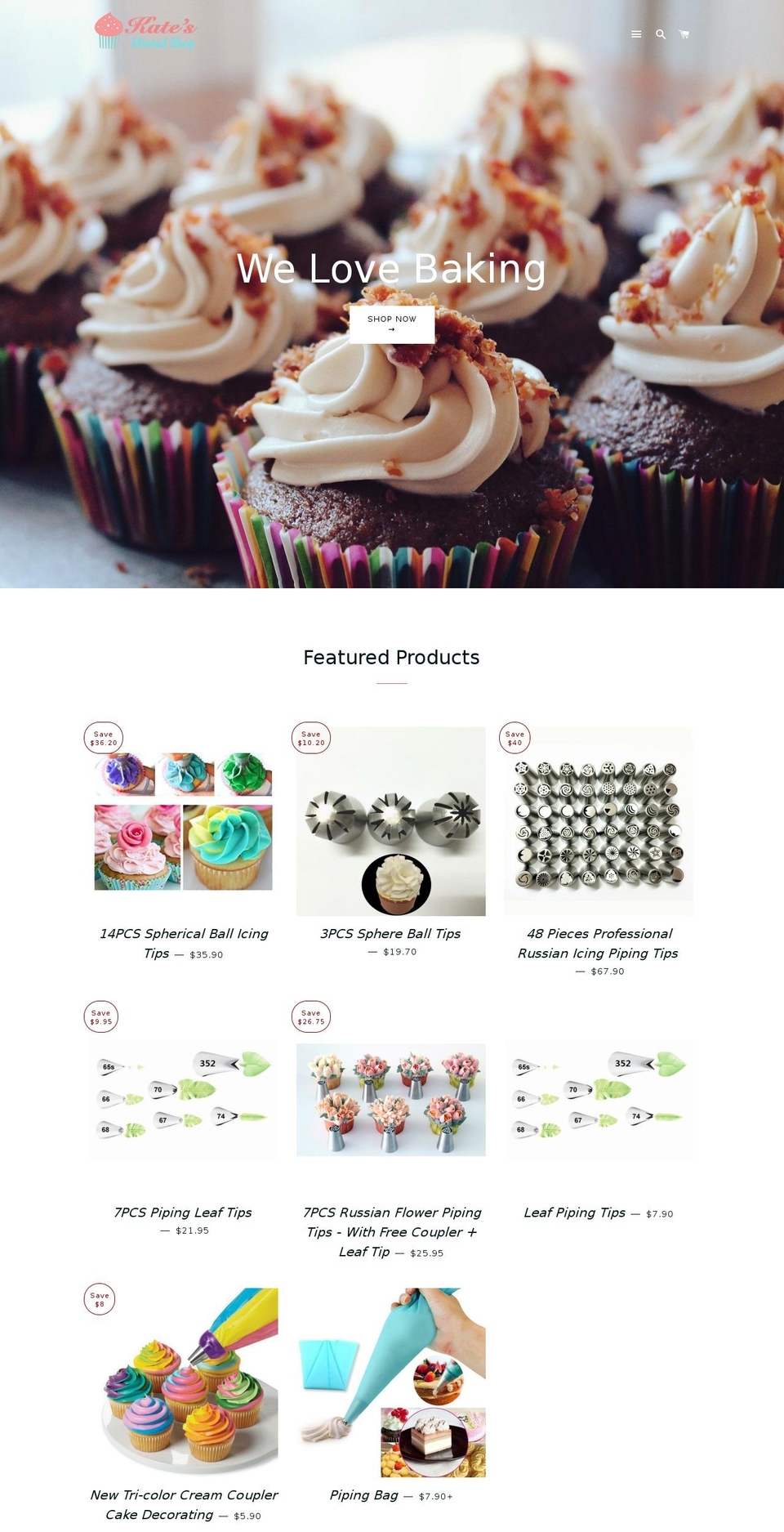 katesmintedshop.com shopify website screenshot