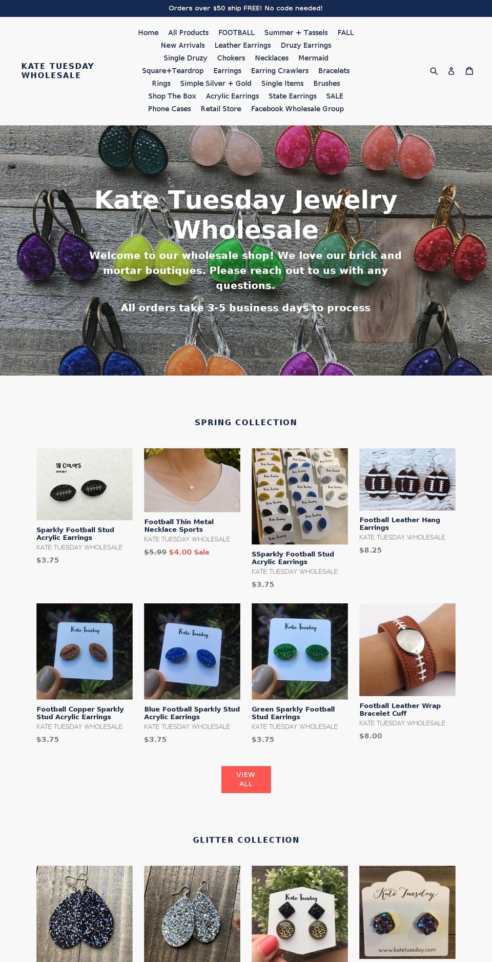 katetuesdaywholesale.com — Shopify storefront screenshot