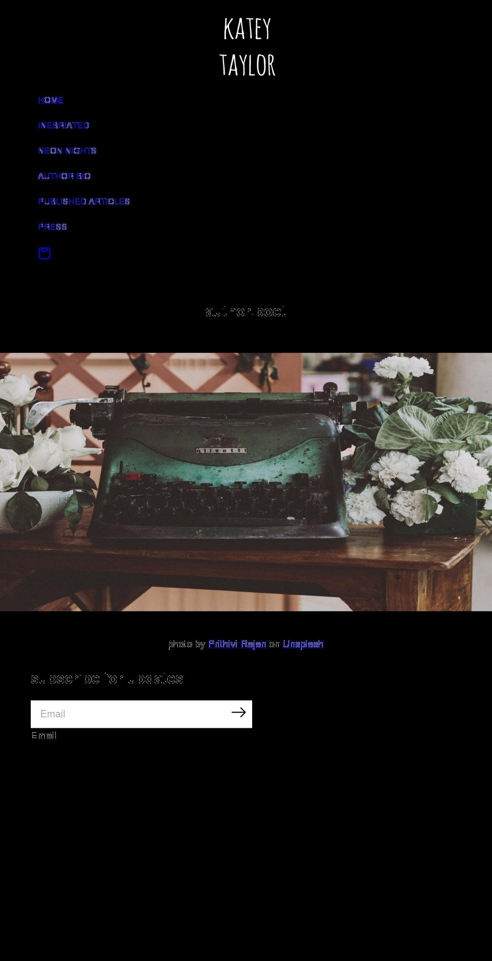 kateytaylor.com shopify website screenshot