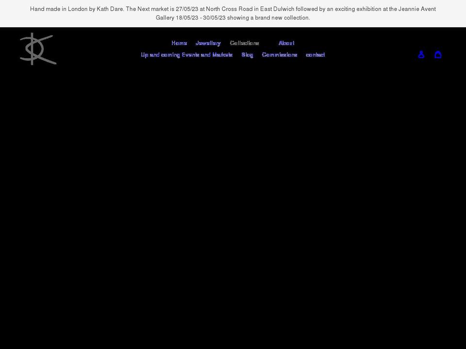 kathdarejewellery.com shopify website screenshot