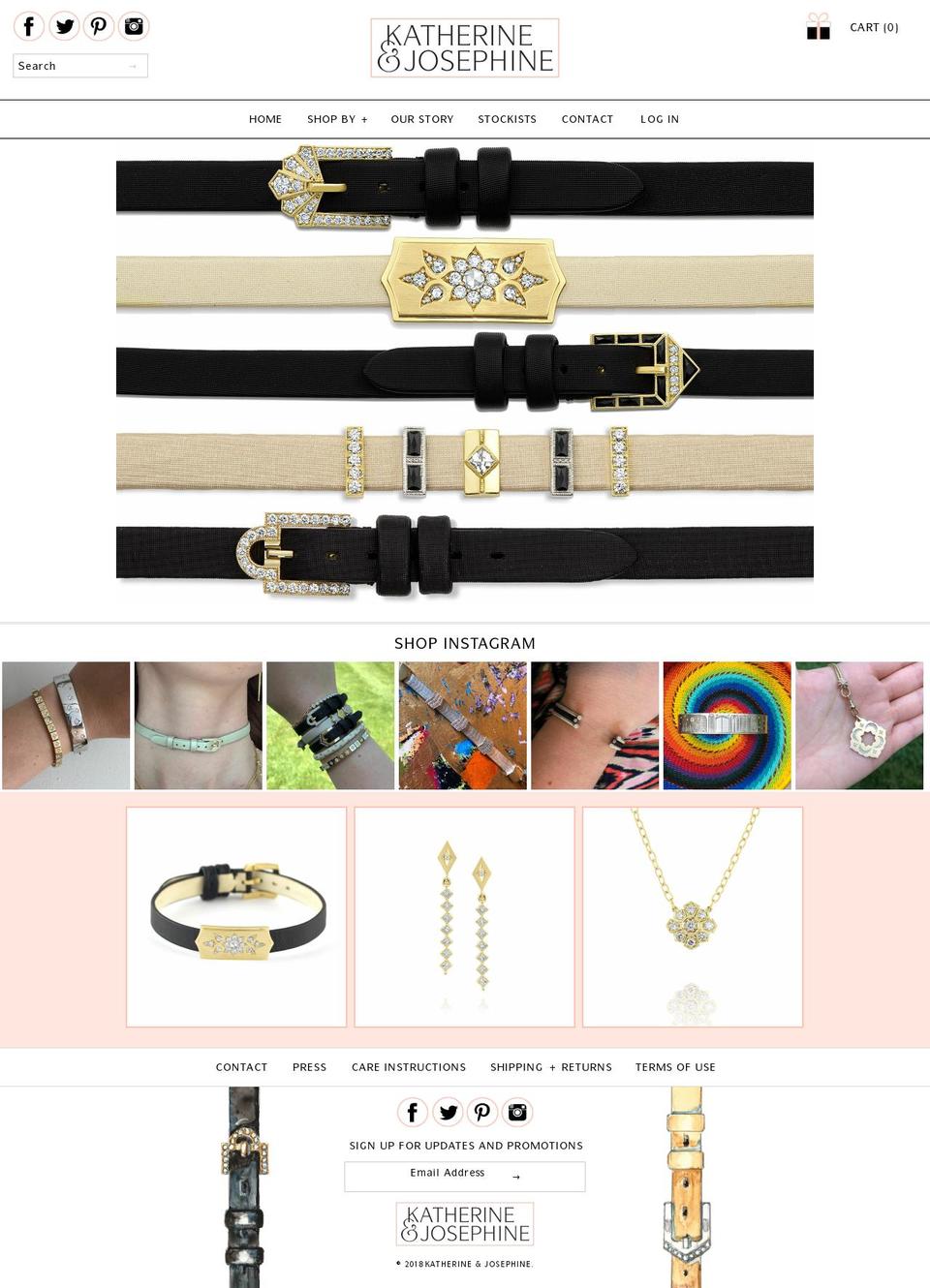 katherineandjosephine.com shopify website screenshot