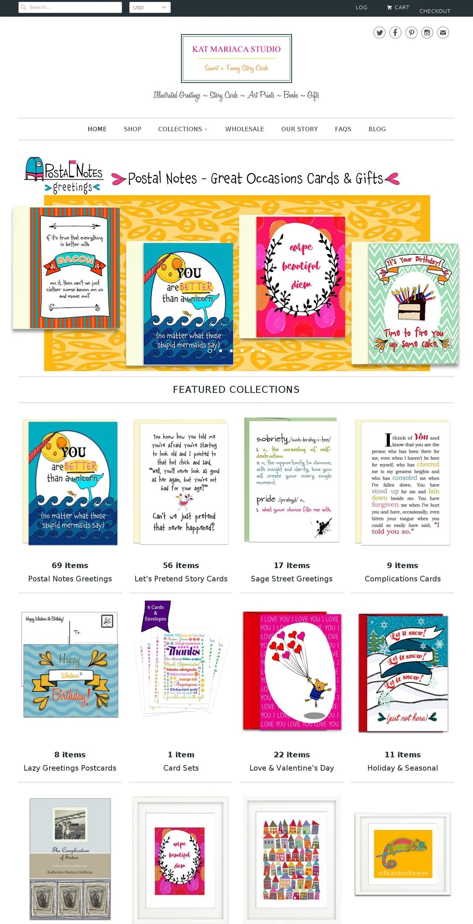katherinemariaca.com shopify website screenshot