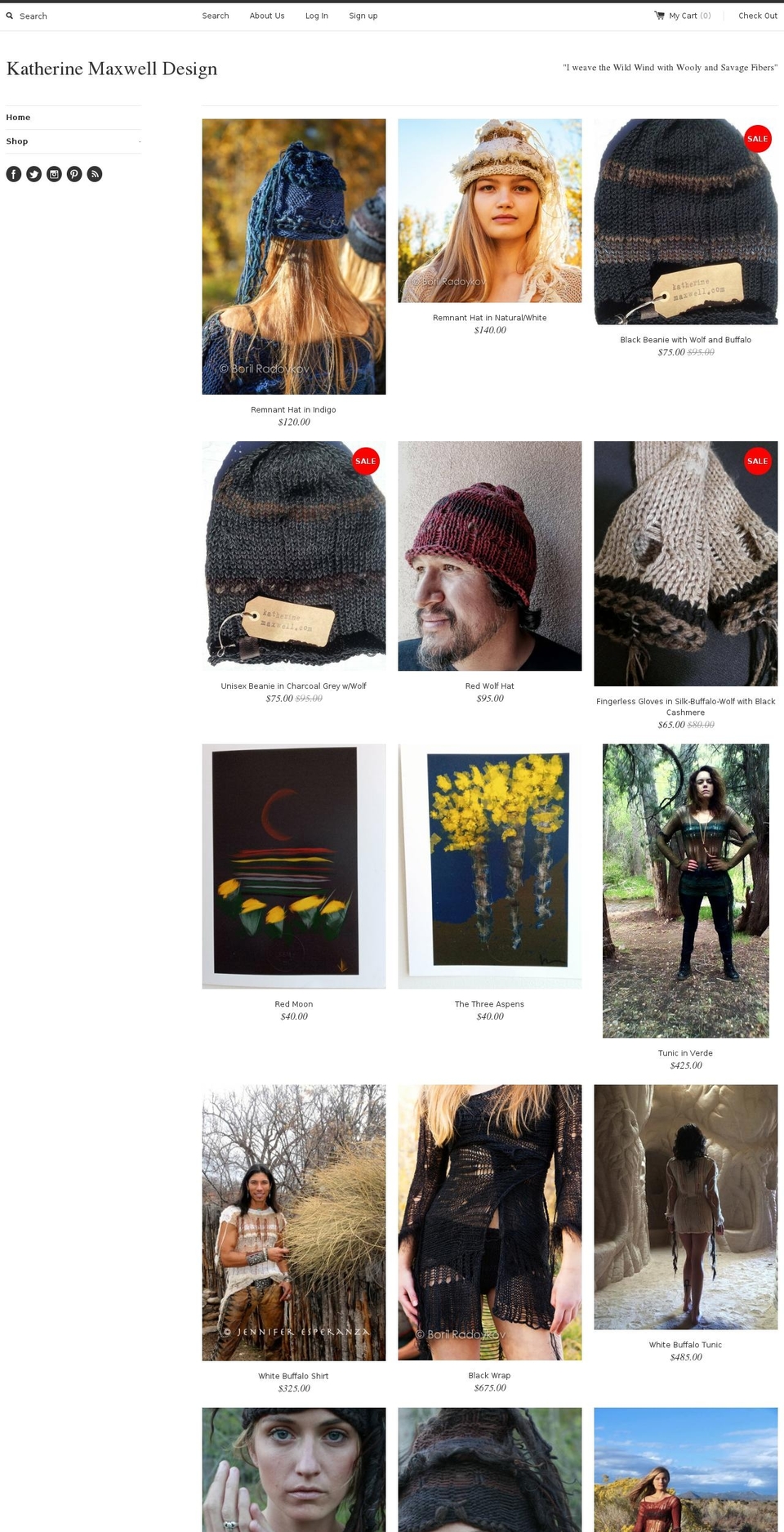 katherinemaxwell.com shopify website screenshot