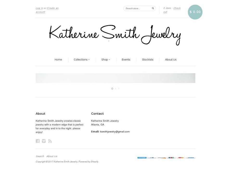 katherinesmithjewelry.com shopify website screenshot