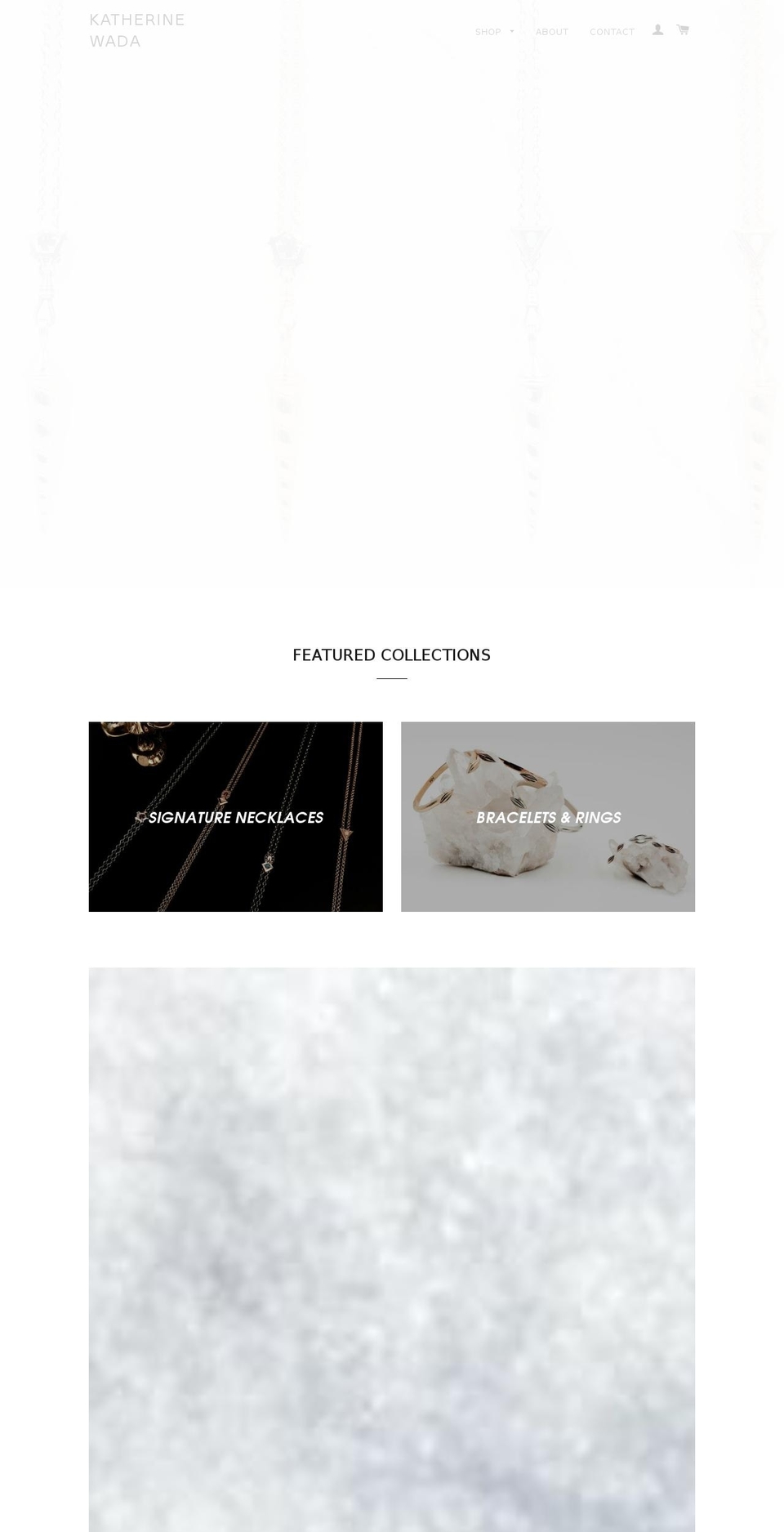 katherinewada.com — Shopify storefront screenshot