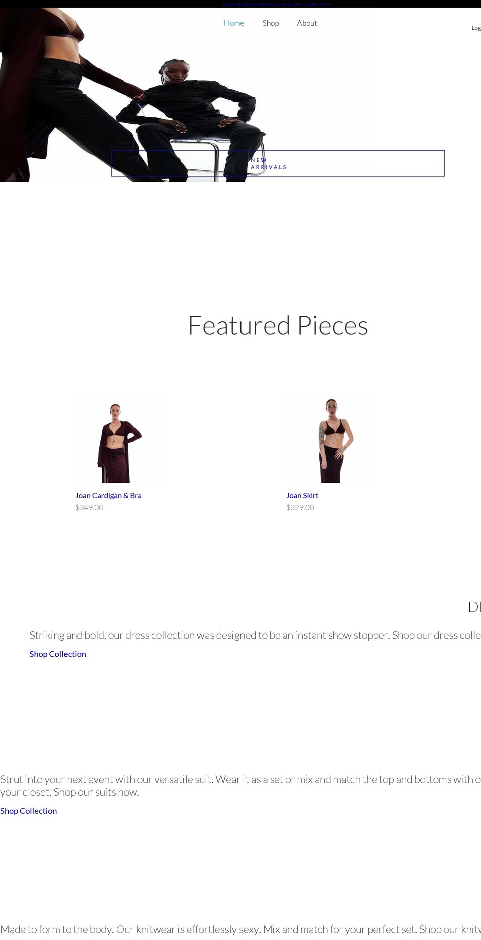 katherinewalk.com shopify website screenshot