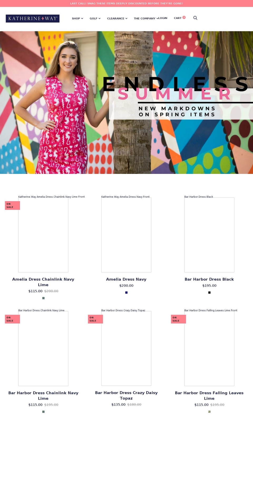 katherinewaycollections.com shopify website screenshot