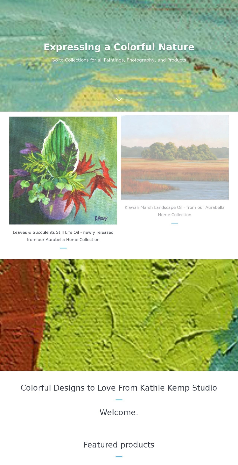 kathiekemp.com shopify website screenshot