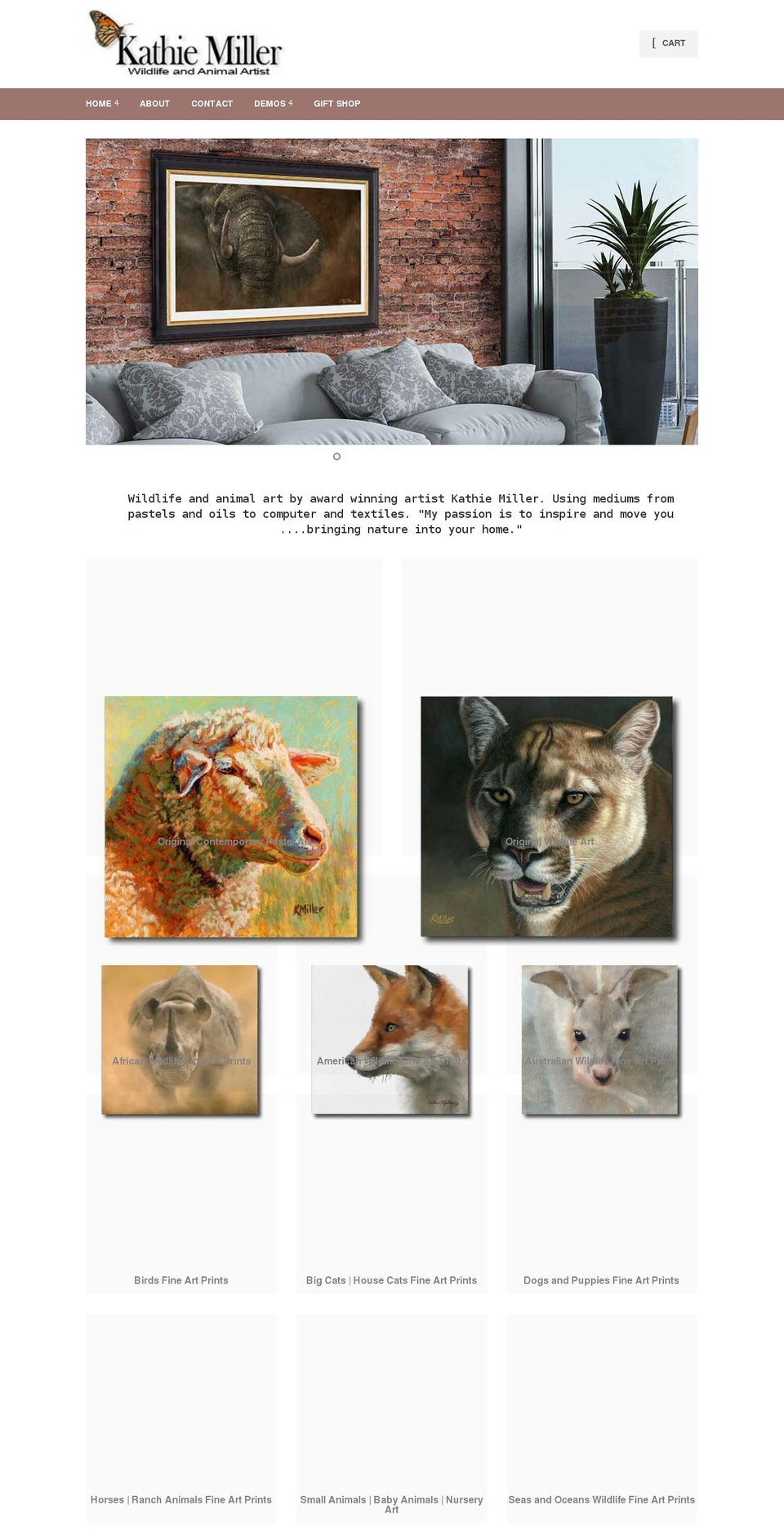 kathiemiller.com shopify website screenshot