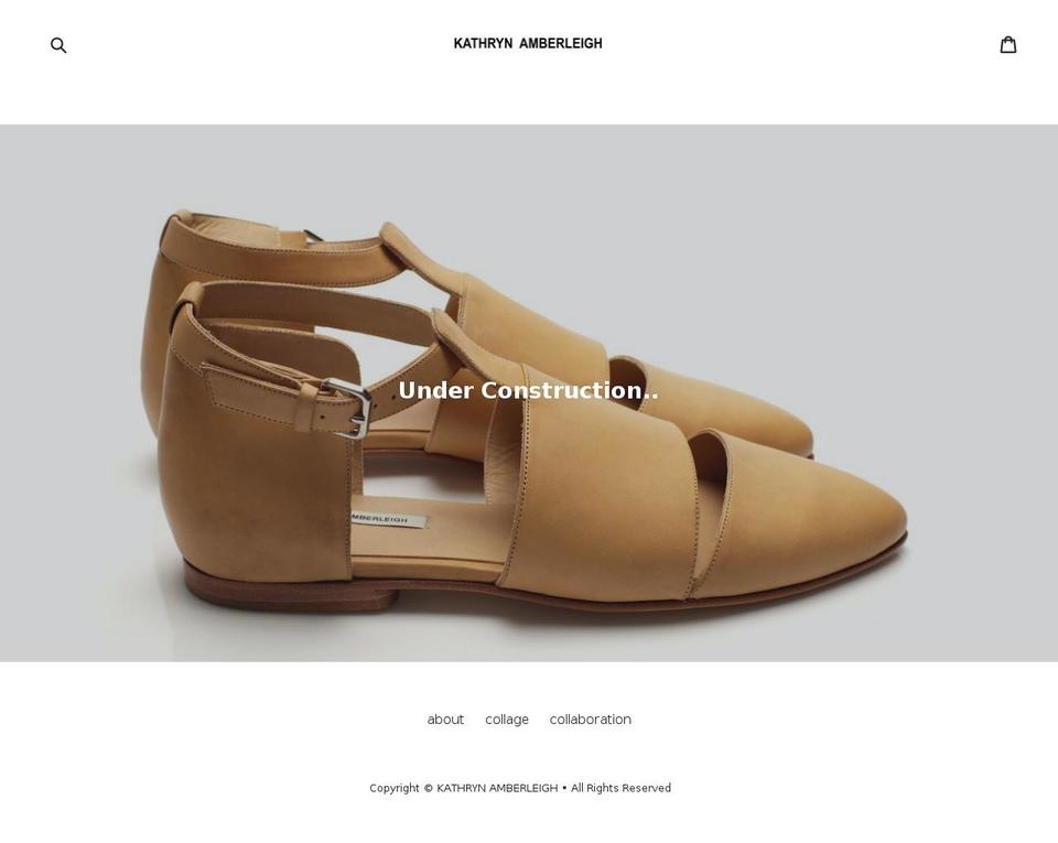 kathrynamberleigh.com — Shopify storefront screenshot