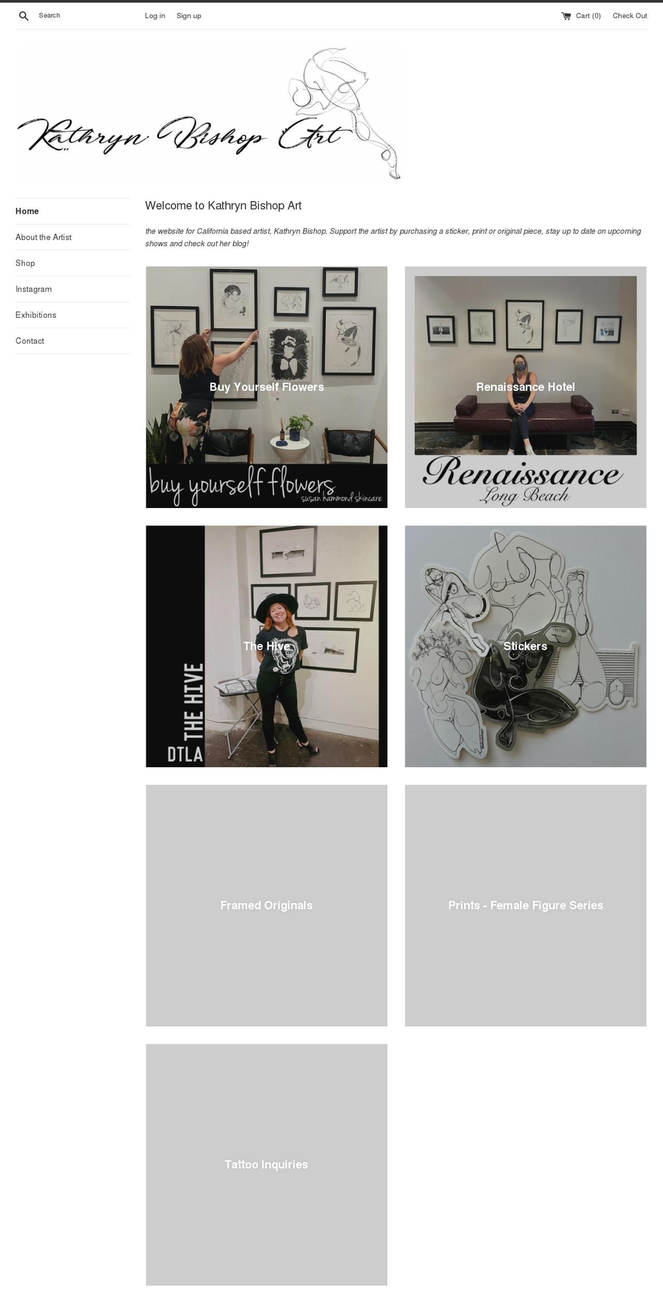 kathrynbishopart.com — Shopify storefront screenshot