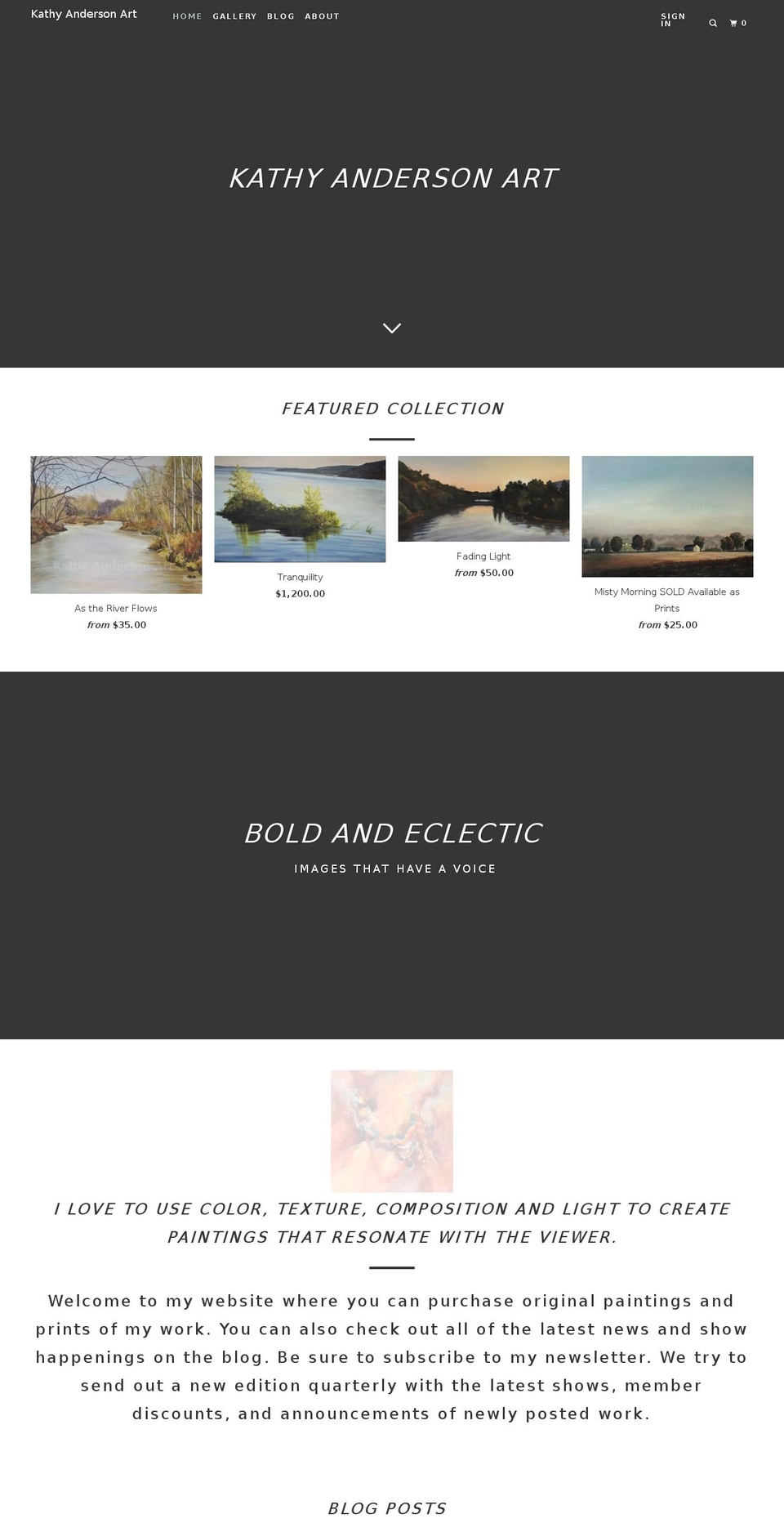 kathyandersonart.com — Shopify storefront screenshot