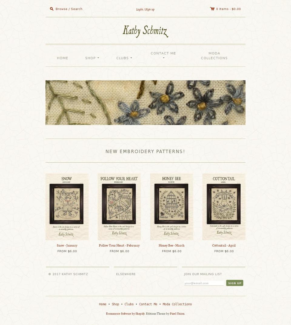 kathyschmitz.com shopify website screenshot