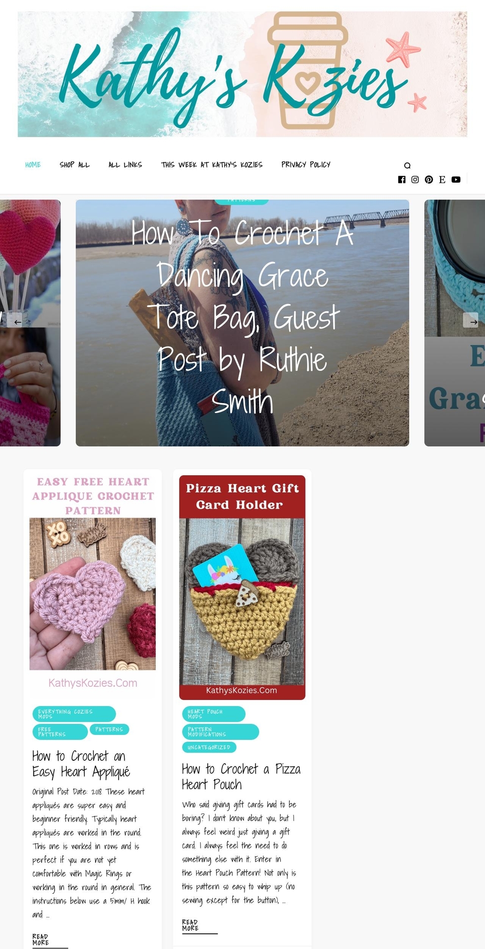 kathyskozies.com — Shopify storefront screenshot
