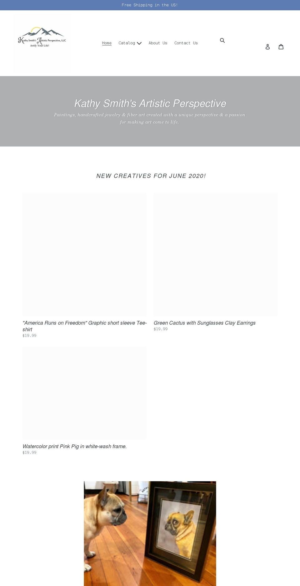 kathysmithsartisticperspective.com shopify website screenshot