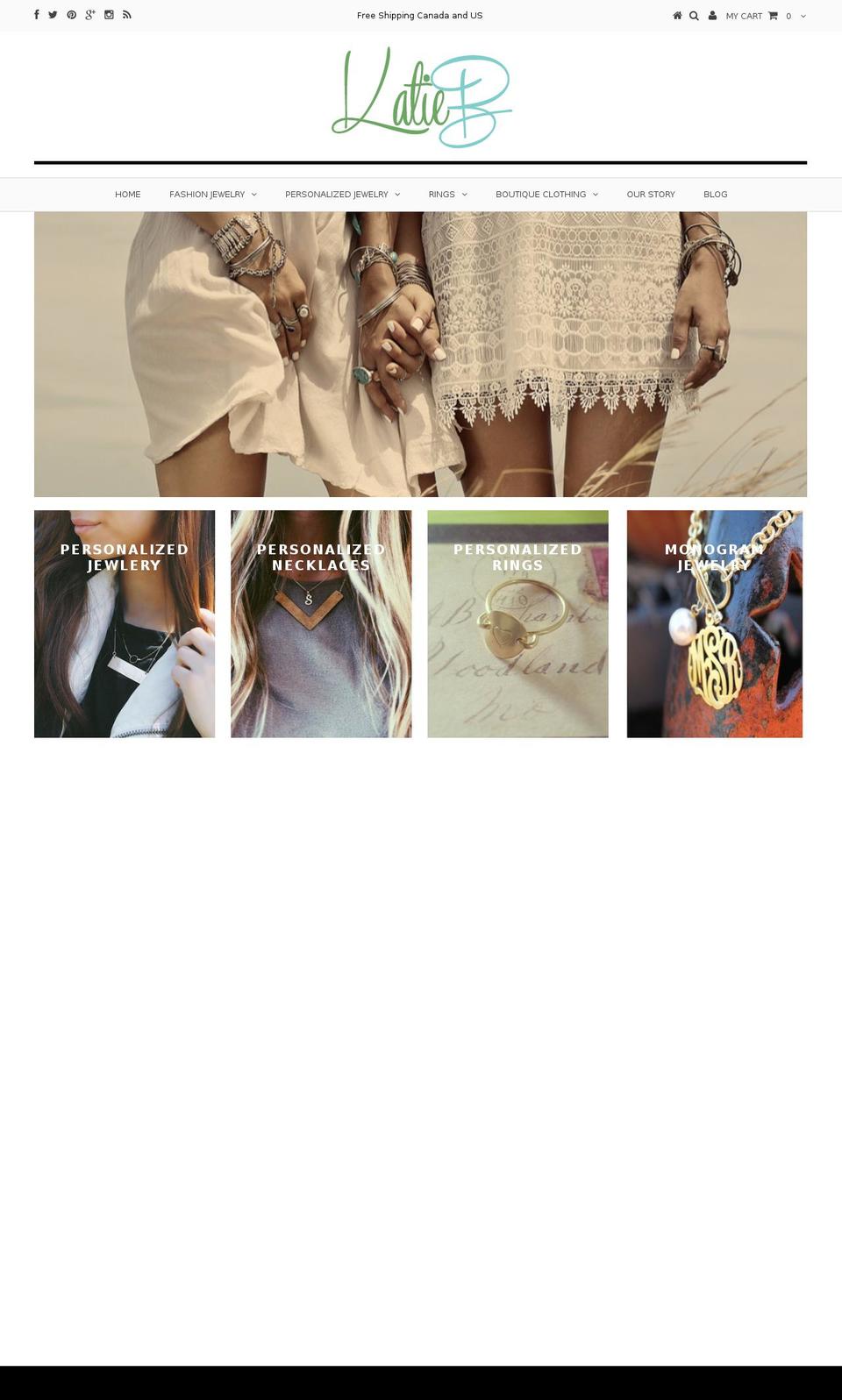 katiebboutique.com shopify website screenshot