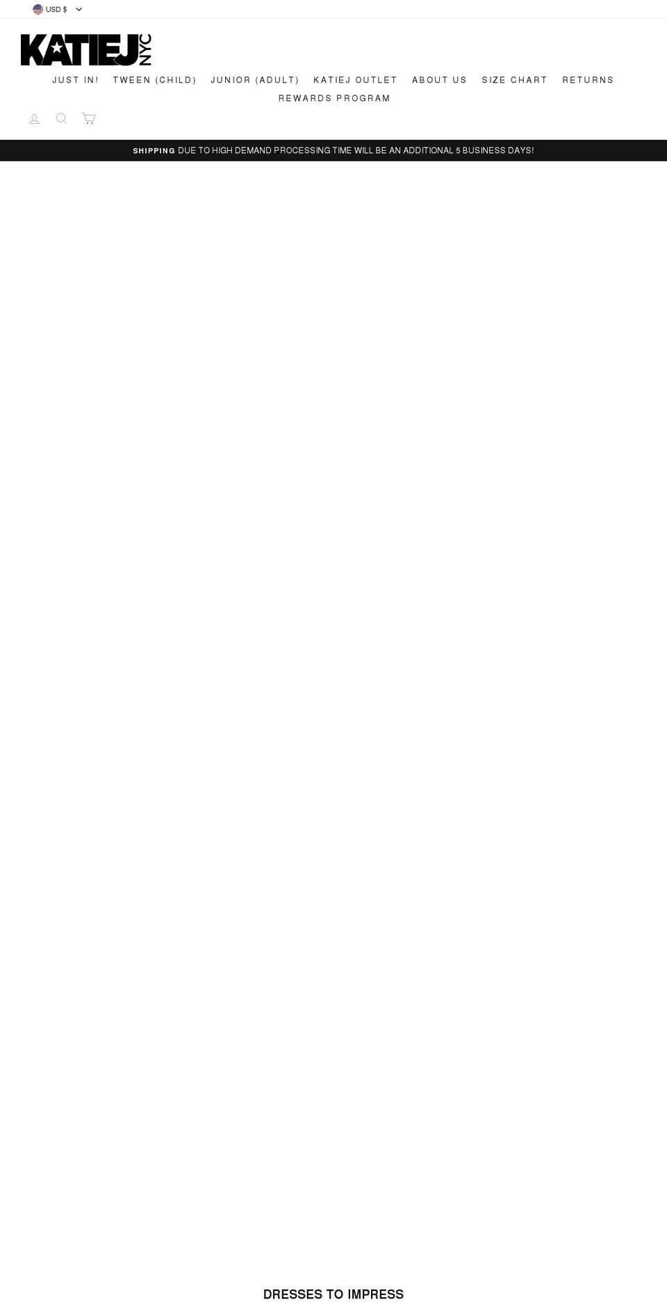 katiejnyc.com — Shopify storefront screenshot