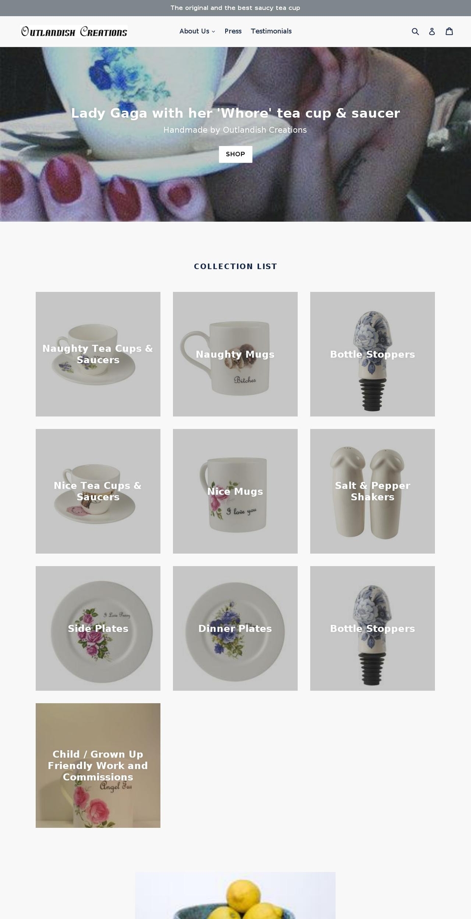 katiesceramics.com — Shopify storefront screenshot