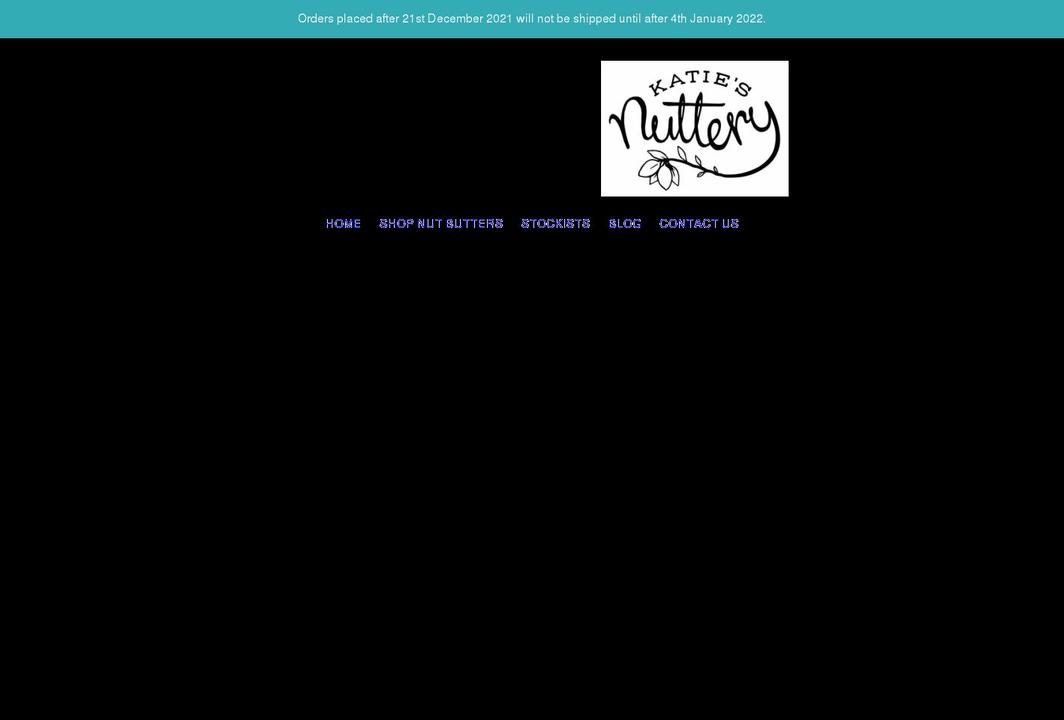 katiesnuttery.com shopify website screenshot