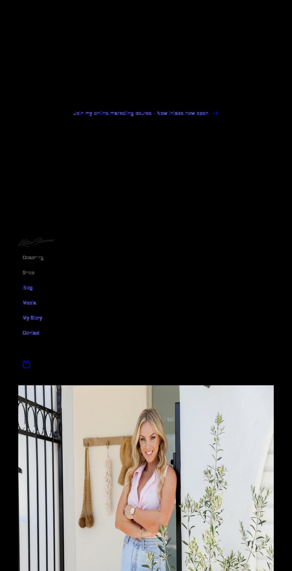 katiestevens.com.au shopify website screenshot