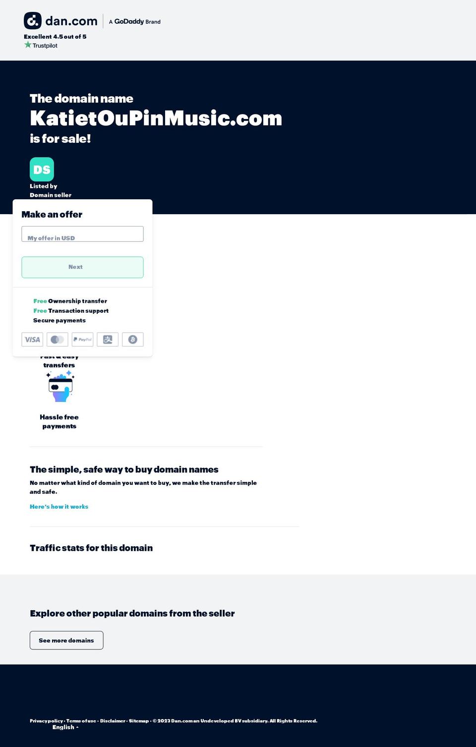 katietoupinmusic.com — Shopify storefront screenshot
